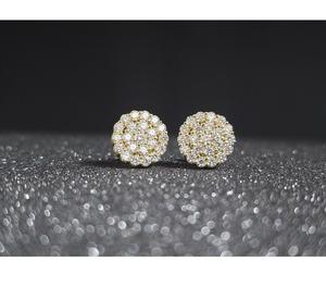 Exquisitos y Delicados Pendientes de Diamantes para Mujer, Oro Real, Plata 925, Moissanita, Elegantes y Brillantes, Regalo de Joyería - Product Image 4