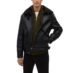 Veste en cuir véritable pour hommes Offre Spéciale Veste en cuir pour hommes coupe ajustée Veste en cuir pour hommes personnalisée - Product Image 1