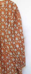 Impresionante elegante recién llegado algodón ditsy flor impresa ropa de mujer A-line largo Maxi vestido casual indio desgaste largo Max vestidos - Product Image 4