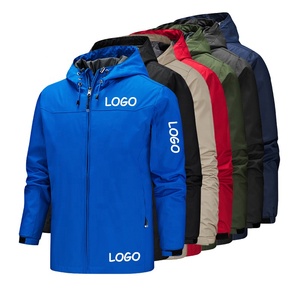 Vente en gros de coupe-vent à capuche de sport décontracté de haute qualité personnalisée Chaqueta coupe-vent d'extérieur léger pour hommes avec logo - Product Image 6