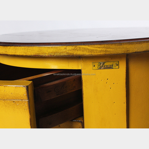 Table de jardin en bois d'acajou, numéro de série 7405, avec 2 tiroirs supplémentaires et design minimaliste moderne - Product Image 3