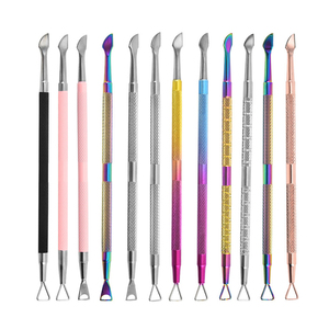 Novedades Herramientas para decoración de uñas Removedor de esmalte de salón de uñas Manicura Empujador de cutículas de uñas de acero inoxidable - Product Image 5