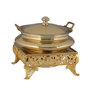 Casserole & <b>Buffet</b> <b>Food</b> <b>Server</b> Dishes Handmade Decorative <b>Food</b> <b>Warmer</b> Serving Dishes Hotel Catering Serving Chafing Dish - Product Image 6