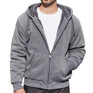 Sweat à capuche zippé lavé à l'acide 100% coton High Street Series Washing Old Sweater Stone Washed Vintage Hoodie - Product Image 1