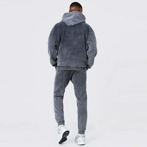 ชุดวอร์มผ้าฝ้ายสำหรับผู้ชายชุดกันหนาวมีฮู้ดสำหรับฤดูหนาวพิมพ์ลายหน้าจอ - Product Image 5