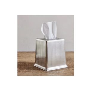 Fabricante indio de alta calidad Metal Latón Antiguo Hogar Hotel Restaurante Mesa de comedor Caja de papel tisú decorativa - Product Image 1