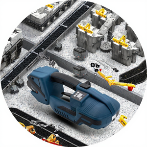 Máquina flejadora eléctrica portátil de PET y PP con PLC para alimentos, bebidas, textiles y productos químicos - Product Image 2