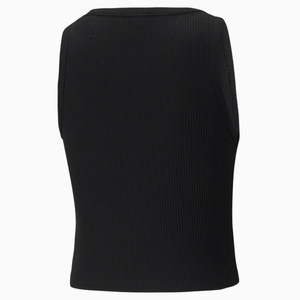 Nuevo Top corto sin mangas para mujer, ropa informal alta de Color sólido, camiseta sin mangas de punto acanalada ajustada para mujer, camisetas sin mangas con logotipo personalizado - Product Image 6