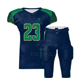 Vêtements de sport, couleur unie, imprimé, manches courtes, respirant, séchage rapide, uniforme de football américain sur mesure - Product Image 1