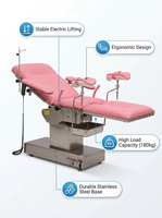 Table d'accouchement électrique pliable avec fente latérale pour les jambes, table d'opération gynécologique pour l'hôpital et la maternité