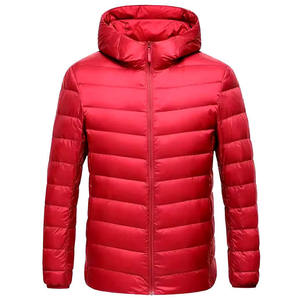 แจ็กเก็ตขนเป็ดกันลมมีฮู้ดกันน้ำสำหรับฤดูหนาวเสื้อคลุม100% ผ้าโพลีเอสเตอร์ดีไซน์ใหม่ส่งตรง - Product Image 1