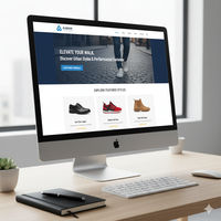 Chaussures professionnelles Développement de sites Web Agence Web abordable offrant des plates-formes de sites Web de commerce électronique créatives et conviviales