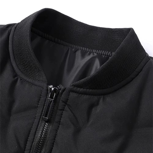 Chaqueta Acolchada de Lona Unisex, Diseño Nuevo, Cálida, a la Moda, de Alta Calidad, Color Sólido, con Capucha, Resistente al Viento, Personalizable - Product Image 2