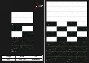 Azulejo de pared Exterior de 300x600mm mate 600X300 ceniza esmaltada al aire libre porcelana flor pared y suelo azulejo y azulejo de porcelana - Product Image 2