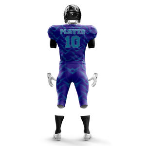 Ensembles de maillots de football américain à manches courtes pour jeunes et adultes uniformes respirants avec motif numérique imprimé et options de taille - Product Image 6