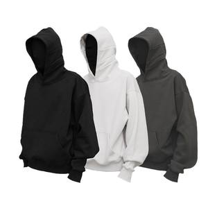 Sweat à capuche pour hommes poids lourd transfrontalier 460g avec conception d'impression bouffante sweats à capuche personnalisés de style Streetwear sportif - Product Image 5