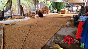 Voile d'ombrage en fibre de coco, faite à la main, pour l'extérieur - Product Image 4