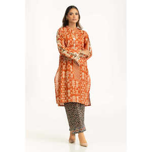 Conjunto Casual Bohemio para Mujer IUSTTS-1102, Top Corto y Pantalones Cortos de Gasa Estampada para Primavera/Verano - Product Image 1