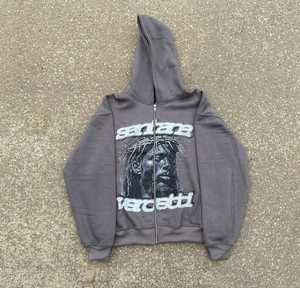 Sweat-shirts à capuche streetwear personnalisés, fermeture éclair intégrale, avec impression graphique, broderie et logo pour hommes et femmes - Product Image 4