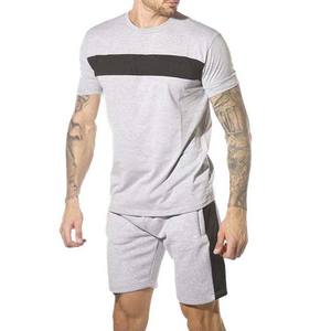 Ensemble de vêtements pour hommes, jogging, nouvelle mode été 2024, broderie personnalisée en gros, 100% coton, style streetwear, coupe slim, jumeaux - Product Image 3