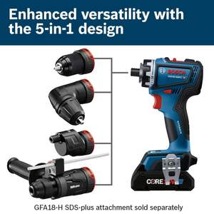 Perceuse-visseuse électrique 18V avec système Flexiclick 5-en-1, batterie haute performance 4 Ah, mandrin sans clé, vitesse variable pour outils de bricolage - Product Image 3