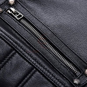 Meilleur prix de vente Gilet en cuir pour homme en cuir PU Vente chaude Gilet en cuir décontracté d'hiver Conception personnalisée Durable Respirant Imperméable Service OEM - Product Image 5