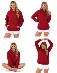 Women Long Oversized Hoodie Relaxed Loose Fit <b>Velour</b> Soft Cozy Fabric Winter Casual Street <b>Sweatshirt</b> - Product Image 3