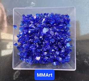 เศษกระจกสีเทาควันบุหรี่สำหรับขายส่ง กระจกบดละเอียด วัสดุตกแต่งพื้นผิวเทอร์ราซโซ่ สำหรับจัดสวนภายนอกอาคาร - Product Image 4