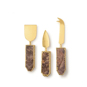 Juego de herramientas de queso de cocina de tamaño personalizado para uso en bodas Juego de cuchillos de queso de acero inoxidable - Product Image 2
