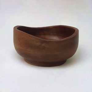 Bol à fruits à salade en bois de manguier brun de luxe Ensembles de vaisselle écologiques sculptés à la main uniques pour cuisine de ferme Vintage - Product Image 5