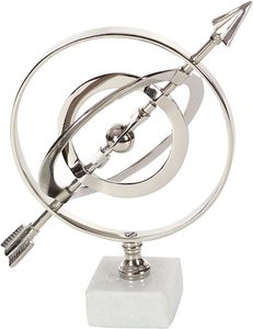 Globo esférico de latón antiguo, esferas náuticas de armillario, artesanías de Metal, globos armillarios personalizados con soporte, fabricantes de la India - Product Image 3