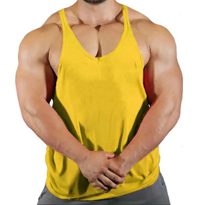 Camiseta sin Mangas con Cuello Redondo, 100% Algodón, para Hombre, Transpirable, con Logotipo Personalizado, Impresión en Serigrafía y Bordado a Máquina, Venta al Por Mayor - Product Image 5