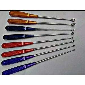 Los mejores instrumentos quirúrgicos, 2 juegos de curetas cervicales óseas, instrumentos ortopédicos para columna vertebral, 8 Uds. - Product Image 1