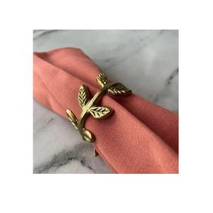 Offre Spéciale anneau de serviette en métal plaqué or porte-serviette fait à la main de haute qualité décoration de Table anneau de serviette de luxe - Product Image 5