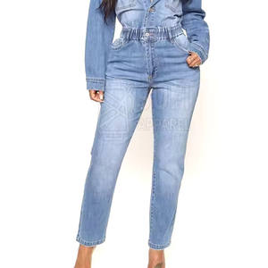 กางเกงยีนส์ผู้หญิงดีไซน์ล่าสุดสำหรับฤดูหนาว สวมใส่สบาย คุณภาพพรีเมียม ผลิตจากผ้าฝ้าย 100% เป็นมิตรต่อสิ่งแวดล้อม แห้งเร็ว รับผลิตแบบ OEM - Product Image 1