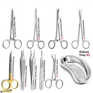 Ensemble d'instruments de dissection pour chirurgie vétérinaire mineure, plateau, outils de chirurgie animale professionnels, acier durable, SURGINEXA - Product Image 6