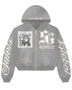 Sweat-shirt streetwear surdimensionné respirant avec impression et broderie personnalisées, graphiques vintage lavés inspirés du Y2K - Product Image 5