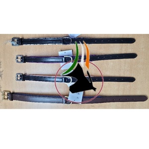 Collier de chien de luxe de haute qualité en cuir souple avec motif imprimé coloré et matériel en métal en laiton confortable pour les chiens - Product Image 4