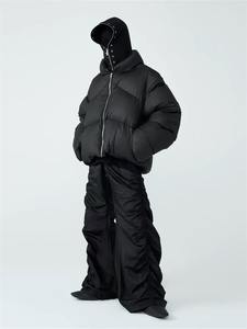 Veste matelassée pour homme de haute qualité, chaude, hiver, grande taille, fermeture éclair intégrale, veste gonflée en duvet, logo personnalisé pour l'extérieur - Product Image 6