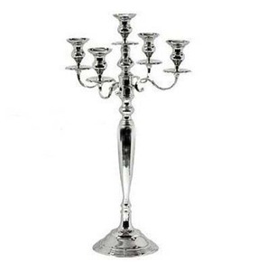 Portavelas de Metal alto de una sola luz plateada para decoraciones de boda y ocasiones especiales Soporte de linterna y tarro de estilo Ins - Product Image 6