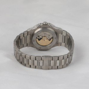 Montre pour homme de luxe Hip Hop Ice Square, avec moissanite VVS, mouvement mécanique, testeur de diamants, platine - Product Image 5