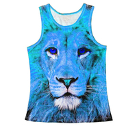 Débardeur imprimé sublimé 2025 Cat Loin en polyester sans manches pour femme, décontracté, grande taille, séchage rapide, respirant, taille personnalisée
