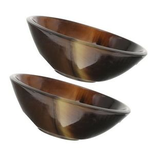 CUENCO DE CUERNO DE BUFALO NATURAL DE CALIDAD ÚNICA Disponible en todos los tamaños Cuerno indio Artesanía Cuenco de cuerno decorativo para el hogar y - Product Image 5