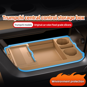 Caja de Almacenamiento de Silicona Debajo de la Consola Central para Monovolumen Eléctrico, Bandeja Organizadora Interior - Product Image 1