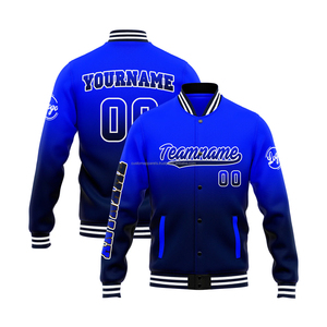 Premium Collegiate personnalisé Chenille Patch Letterman université veste MCACVJ-116 col montant avant broderie Logo 100% laine hommes - Product Image 1
