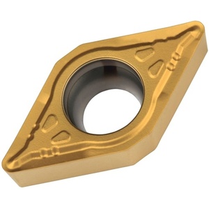Inserto para Herramienta de Torneado de Alta Velocidad con Recubrimiento PVD Dorado ISO DCMT 11T304E-URTT310 D.4.4mm Paquete de 10 - Product Image 1