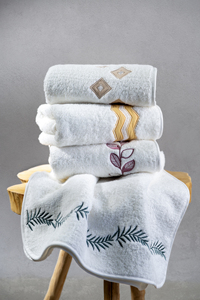 MS Home Hot Sale 100% Cotton Luxury Face Washcloth <b>Bath</b> <b>Towel</b> 6-Piece <b>Set</b> Quick-Dry Antimicrobial Hypoallergenic <b>Towels</b> - Product Image 2