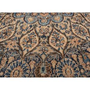 Tapis en laine noué à la main Aalam Blue Pae-6390 9x12 rectangulaire à motif médaillon pour la décoration de la maison, du salon ou de l'couloir - Product Image 3