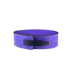 Calidad asegurada Cinturón de palanca de cuero azul marino Logotipo personalizable Varios diseños Colores para gimnasio Fitness a precios económicos - Product Image 3