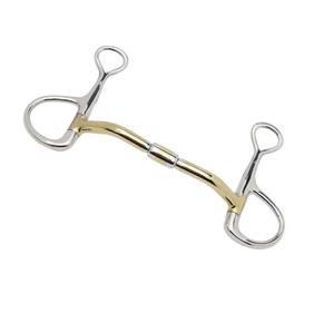 Nouvelle arrivée trois anneaux Gag Horse Bit en acier inoxydable cuivre bouche équestre équitation Tack fabriqué par TARIQ MFG CO - Product Image 3